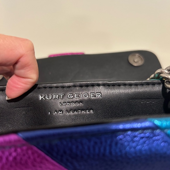Kurt Geiger Multicolor Rainbow Shoulder Bag - Picture 16 of 16